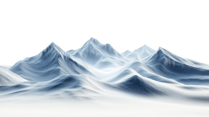 Wall Mural - Cold stone mountains covered in snow.