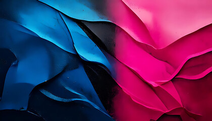 Wall Mural - vibrant pink blue black colors grainy texture large banner