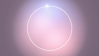 Wall Mural - easy to use abstract rounded circle footage isolated with white highlights, png