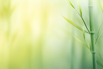 Emerald and fresh style bamboo forest background