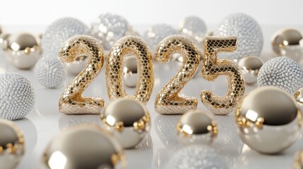 Celebrate the New Year with Style Stunning 2025 Decor Ideas Featuring Elegant Gold and Silver Ornaments