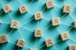 © Imagentive - Interconnected People Symbols in a Geometric Network