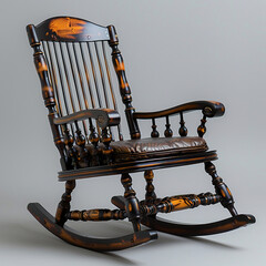 wooden rocking chair