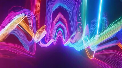 Wall Mural - color light sparkling lines element luminous colored moving bright background abstract neon party ba