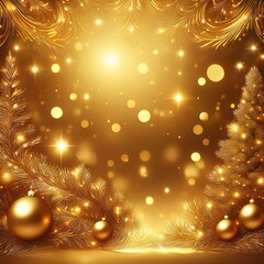 golden background christmas