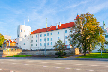 Wall Mural - Old street in old Riga. The city is capital of Latvia that is well known to be a very popular tourism destination in the Baltic region