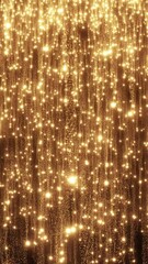 Wall Mural - looping animated christmas background of falling shooting stars on black background in vertical comp