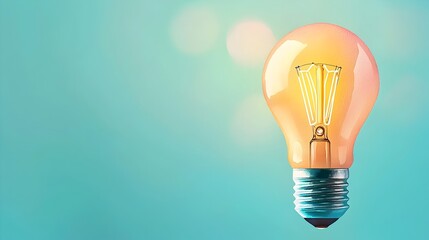 Aufkleber - Conceptual image of a watercolor light bulb blending seamlessly into a smart grid symbolizing innovation and progress in the field of clean sustainable energy solutions