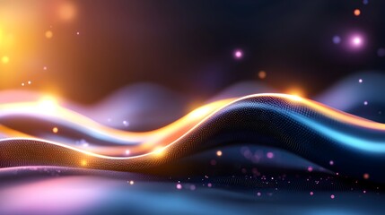 Leinwandbilder - Mesmerizing Glowing Color Gradient Backgrounds with Textured Noise for Visually Stunning Poster Banner or Presentation Designs