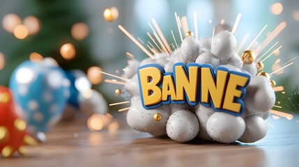 Fototapete - Captivating 3D Comic Book Style Text Design with Explosive Flames Sparks and Dynamic Motion Lines Enhancing the Intense Energy of the Scene