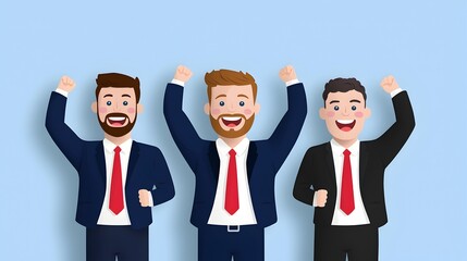 Leinwandbilder - of a successful and motivated business team with happy employees and positive workplace participation and feedback concepts that drive growth and achievement