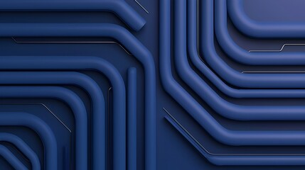 Fototapete - Precision 3D of an architectural ventilation system blueprint featuring intricate duct networks vents and airflow patterns in a sleek modern style