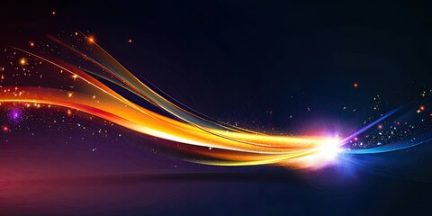 Wall Mural - dynamic firework vector with bold colors and sparkles, lighting up a dark canvas with celebration.