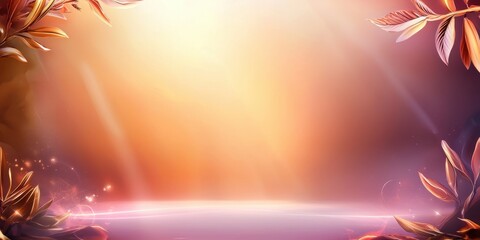 Wall Mural - intricate, layered border with a soft gradient background, offering a dynamic and multi-dimensional 