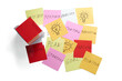 © Alvaro - Brainstorming session with sticky notes on strategy and mission, highlighting key actions and ideas