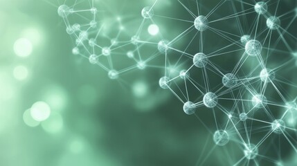 Wall Mural - abstract network connection - digital technology background