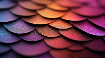 Fototapete - Vibrant scales of nature a close-up exploration of colorful textures and patterns