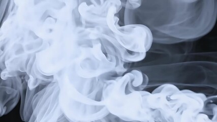 Wall Mural - video features drifting movement white smoke gradually making way ground creating mesmerizing effect that can utilized special texture background projects overlay fx war ember abstract burn event