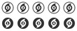 © Burbuzin - Vector icon set showing hurricane categories 1 through 5, representing storm severity levels. Ideal for weather and emergency planning.