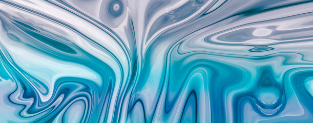 Wall Mural - light blue marble pattern texture abstract background.