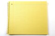 © Songpon - Yellow legal ruled notebook pad paper with wide-angle perspective