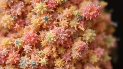 Poster - Close-up of tiny, colorful flower buds.