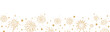 © Auguste Lange - Holiday banner, gold fireworks border, Christmas background