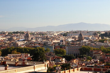 Panorama di Roma dal Fontanone al Gianicolo