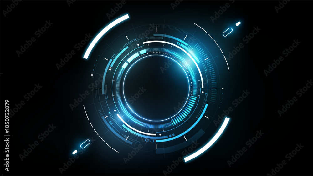 Abstract futuristic electronic circuit technology background concept ...
