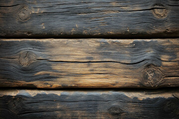 Aging wooden planks displaying intricate textures and warm tones in a rustic setting. Generative AI