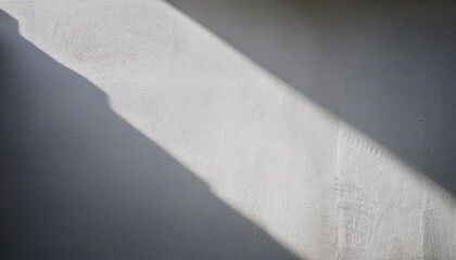 Poster - Textured Plaster Wall with Soft Diagonal Light Shadow. Minimalist Stucco Surface Background for Interior Design, Architectural Visualization, and Abstract Aesthetic Projects