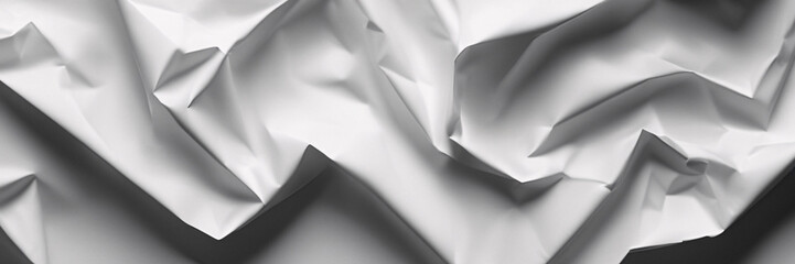 Wall Mural - abstract wrinkled white fabric