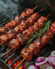 grilled meat on the grill