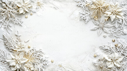 Wall Mural - Christmas luxury background white