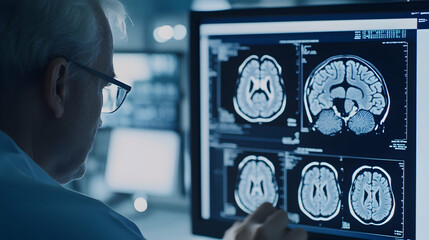 Innovative technology diagnosing and examining a patient's brain with intelligence software  -