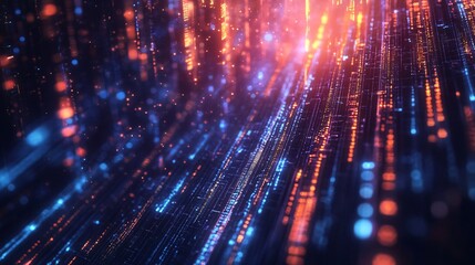 Abstract Digital Network Data Flow