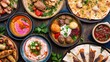 © NashEmpire - Vibrant Middle Eastern Cuisine on Rustic Table