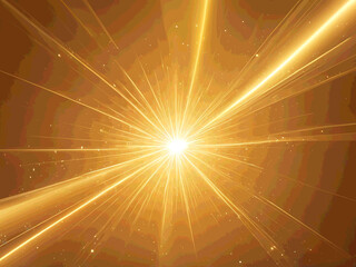 abstract background illustration of holographic golden light and flare gradient