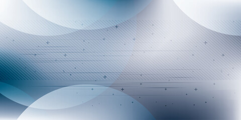 Wall Mural - Modern abstract background in vector design with hexagonal patterns and arrows on a blue gradient. Ideal for technology, innovation, and digital concepts with a futuristic feel.