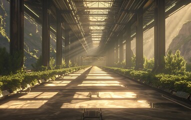 Poster - Large-Scale Solar Biofuel Facility in Desert Converting Organic Matter into Clean Fuel