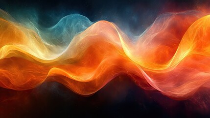 Poster - colorful abstract background with flowing curved lines, evoking creativity and movement.stock photo