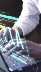 Wall Mural - the use of neural networks in business processes.
