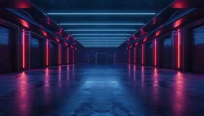 Poster - Futuristic Factory with Advanced Robotics Managing Every Stage of Production Efficiently