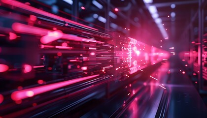 Poster - Fully Automated Smart Factory with Robots and Digital Data Streams Managing Manufacturing Stages