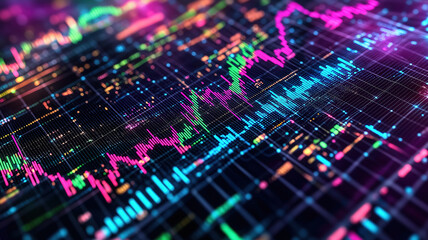 Wall Mural - businessman illustrates growth graph and analyzes financial data for strategic planning