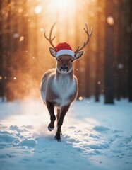 portrait of a reindeer
