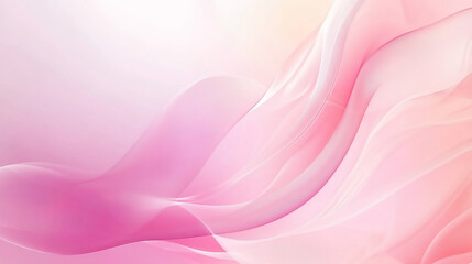 Wall Mural - a stunning pastel pink background with wavy lines in white creating a subtle gradient effect. the li