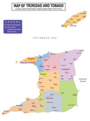  American Countries Geography Political map. Political map of country with capital, province or state capital, major cities and town.