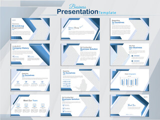 Wall Mural - modern presentation slide templates. infographic elements template set for web, print, annual report
