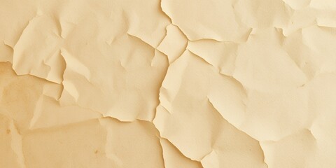 Wall Mural - Close-up of a wrinkled, cream-colored surface.